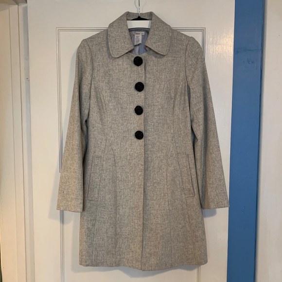 Vintage Large Button Coat - Picture 1 of 12